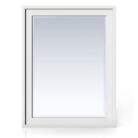 James Martin Vanities Addison 30in Rectangular Mirror, Glossy White E444-M30-GW